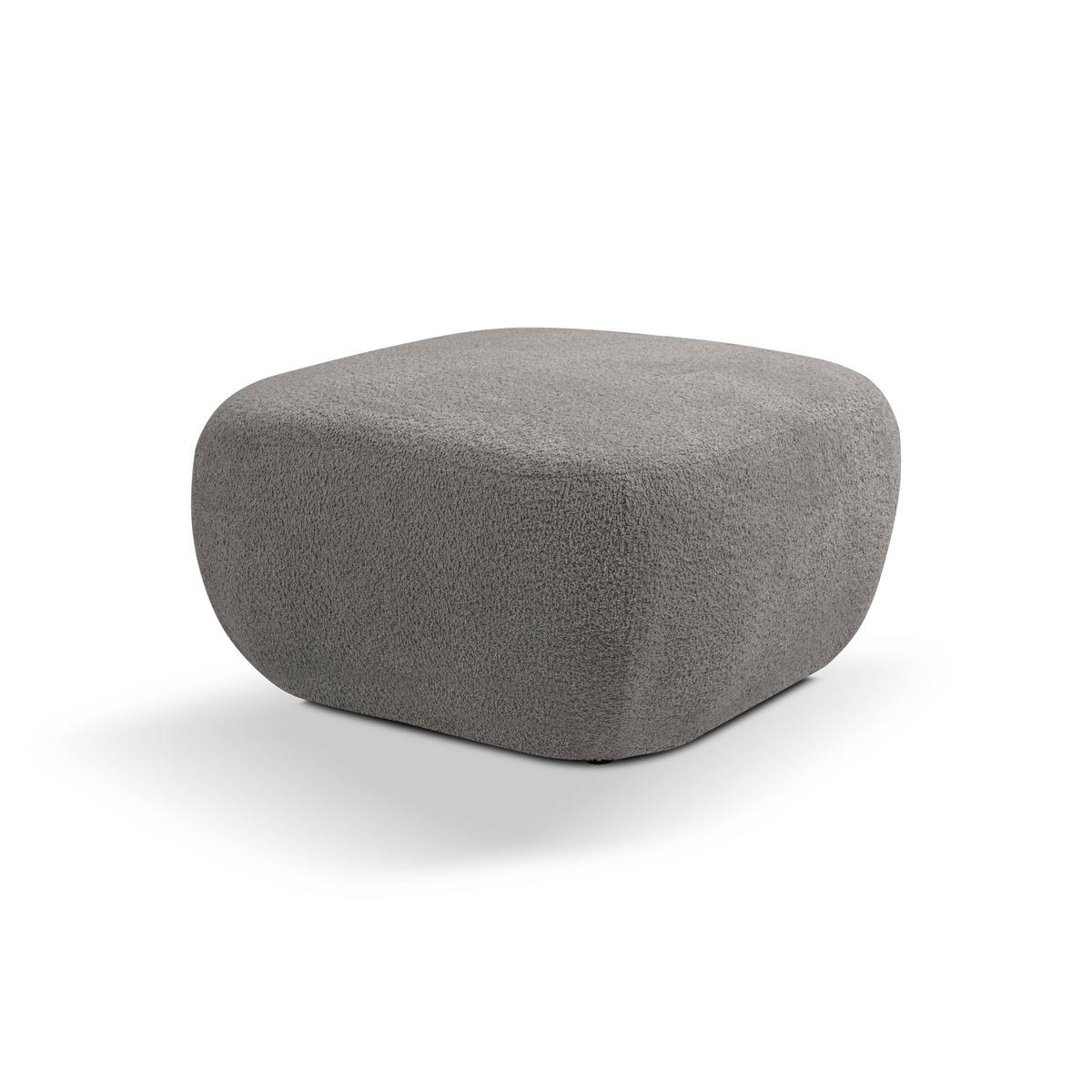 POLSTERHOCKER AMICO Modern Sitzhocker, Fußhocker Grau - Grau, Holzwerkstoff/Kunststoff (75/39/75cm) - MASSENO