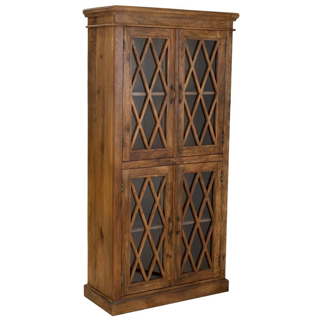 VITRINE auz Holz 90x40x183 cm - Braun, Holz (90/183/40cm) - Wanderlust