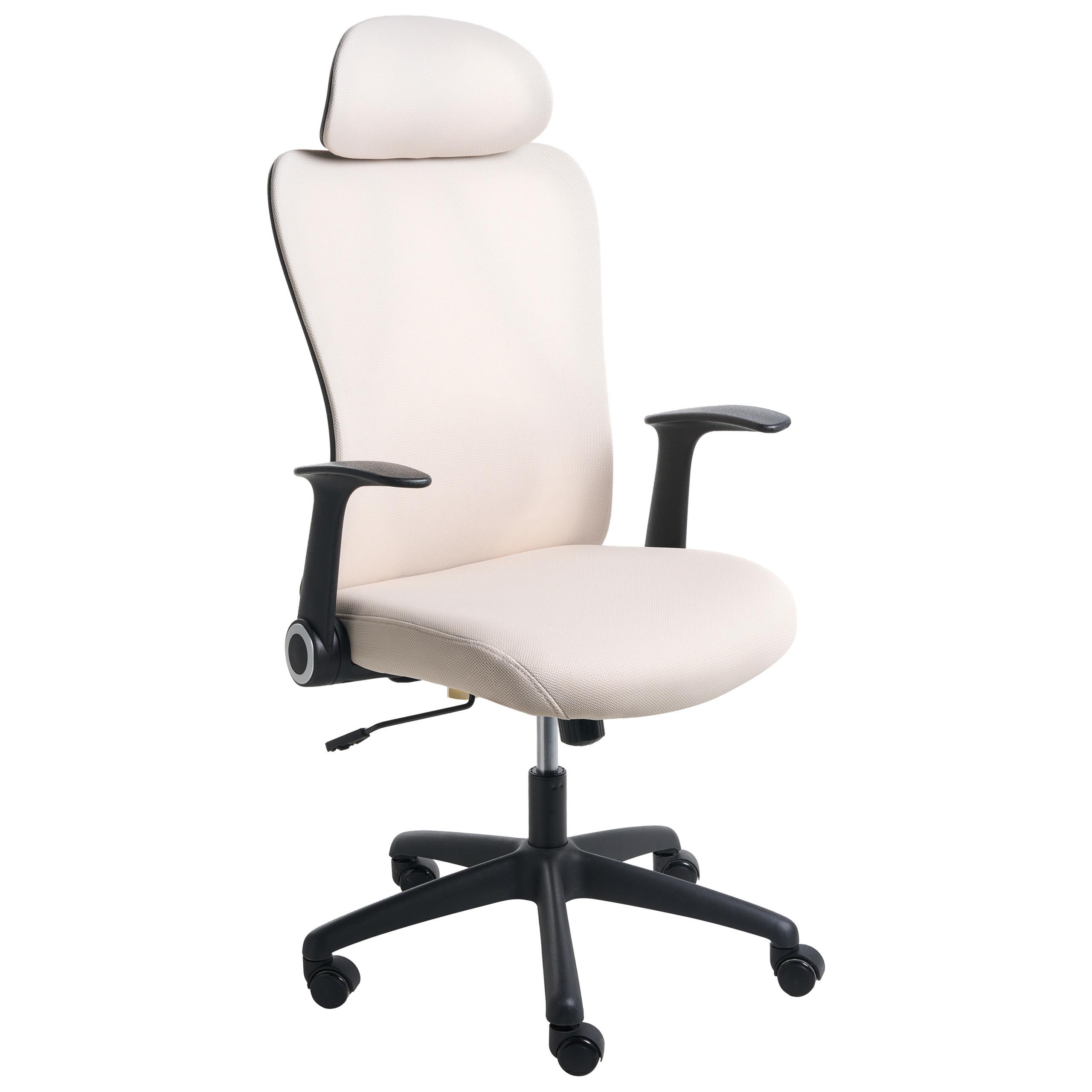 BÜROSTUHL Stoff Beige Zyven - Beige, Textil (60/119/60cm) - Beliani