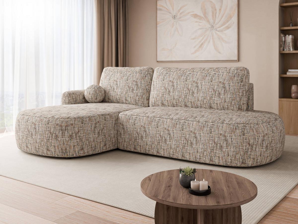 ECKSOFA Loridu O Premium, Seite: Links - Multicolor/Schwarz, Holz/Kunststoff (274/174cm) - MIRJAN24