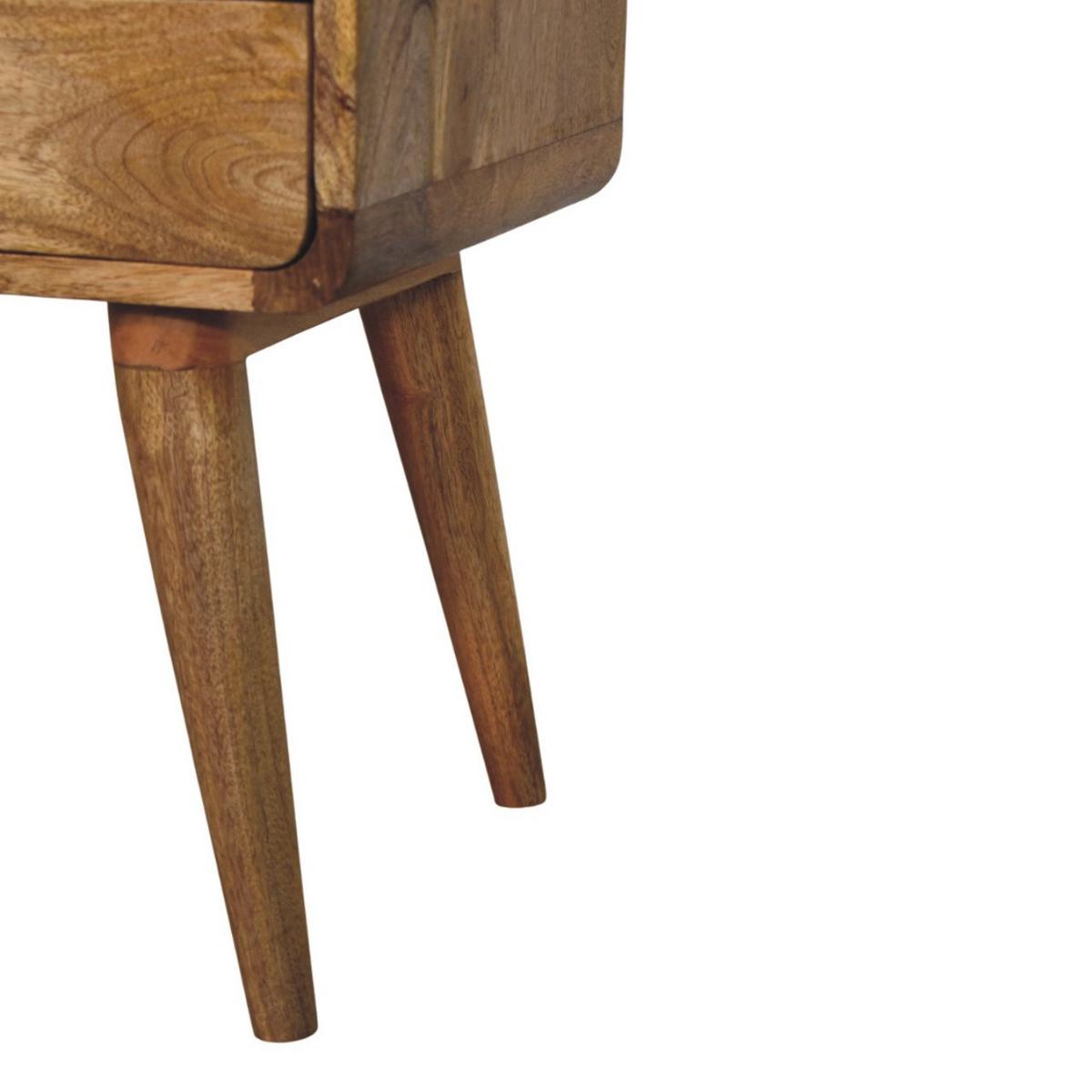 NACHTKASTEN Newton Eichenoptik, 1 Schublade und Offenes Regal, Beige - Beige/Messingfarben, Holz/Metall (45/55/35cm) - Artisan Furniture