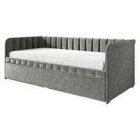 JUGENDBETT Nube - Dunkelgrau/Schwarz, Holz/Kunststoff (90/200cm) - MIRJAN24