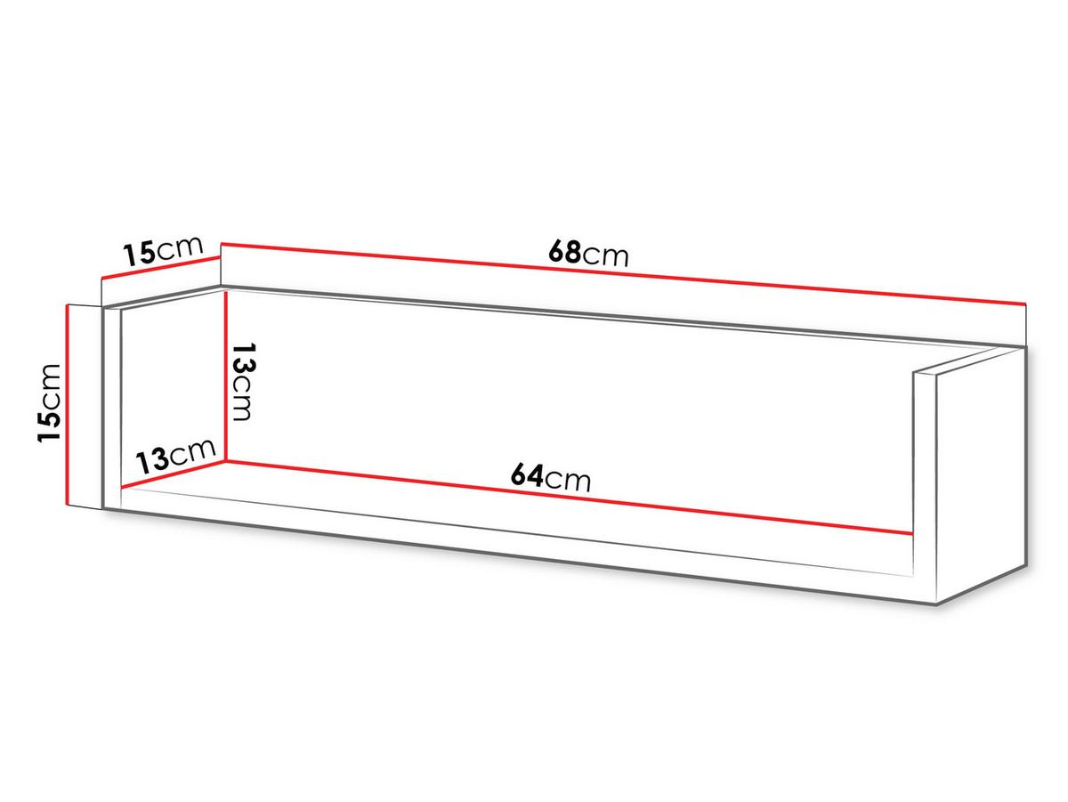 WANDBOARD Masha - Kaschmir, Holzwerkstoff (68/15/15cm) - MIRJAN24
