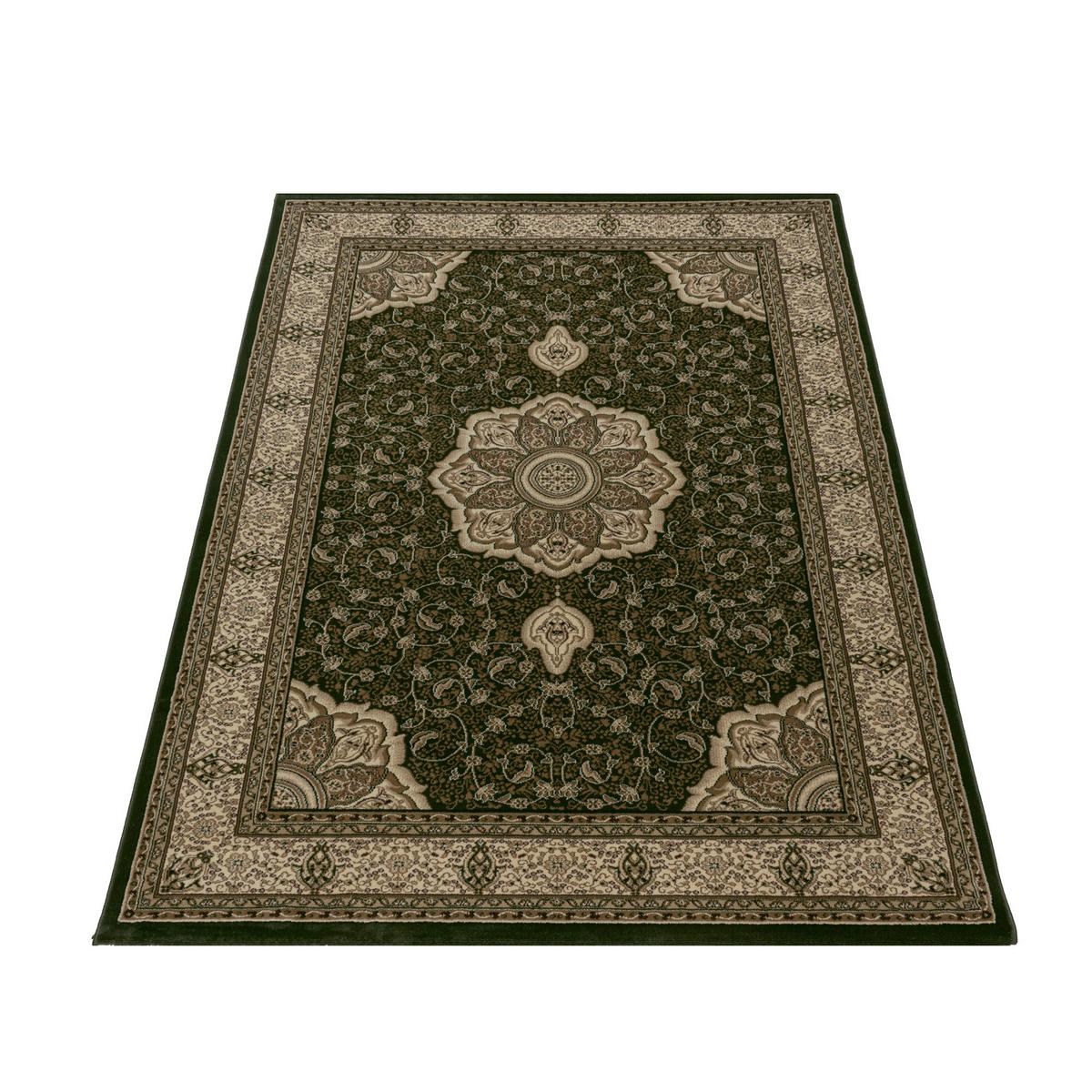 TEPPICH Kurzflor GEISLER in Grün, orientalisch, 200 x 290 cm - Grün, Textil (290/200cm) - KADIMA DESIGN