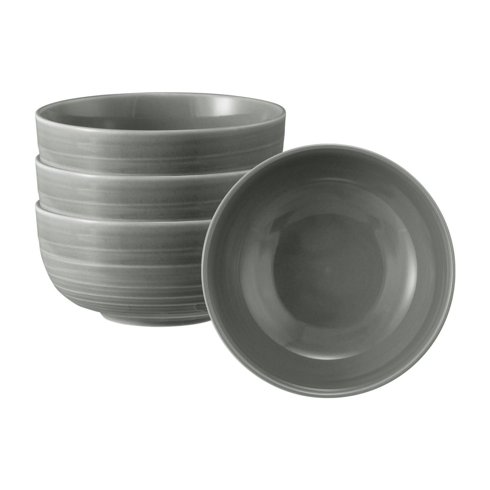 MÜSLISCHALEN Terra Perlgrau ø 15 cm 4er Set - Grau, Keramik (15cm) - Seltmann Weiden