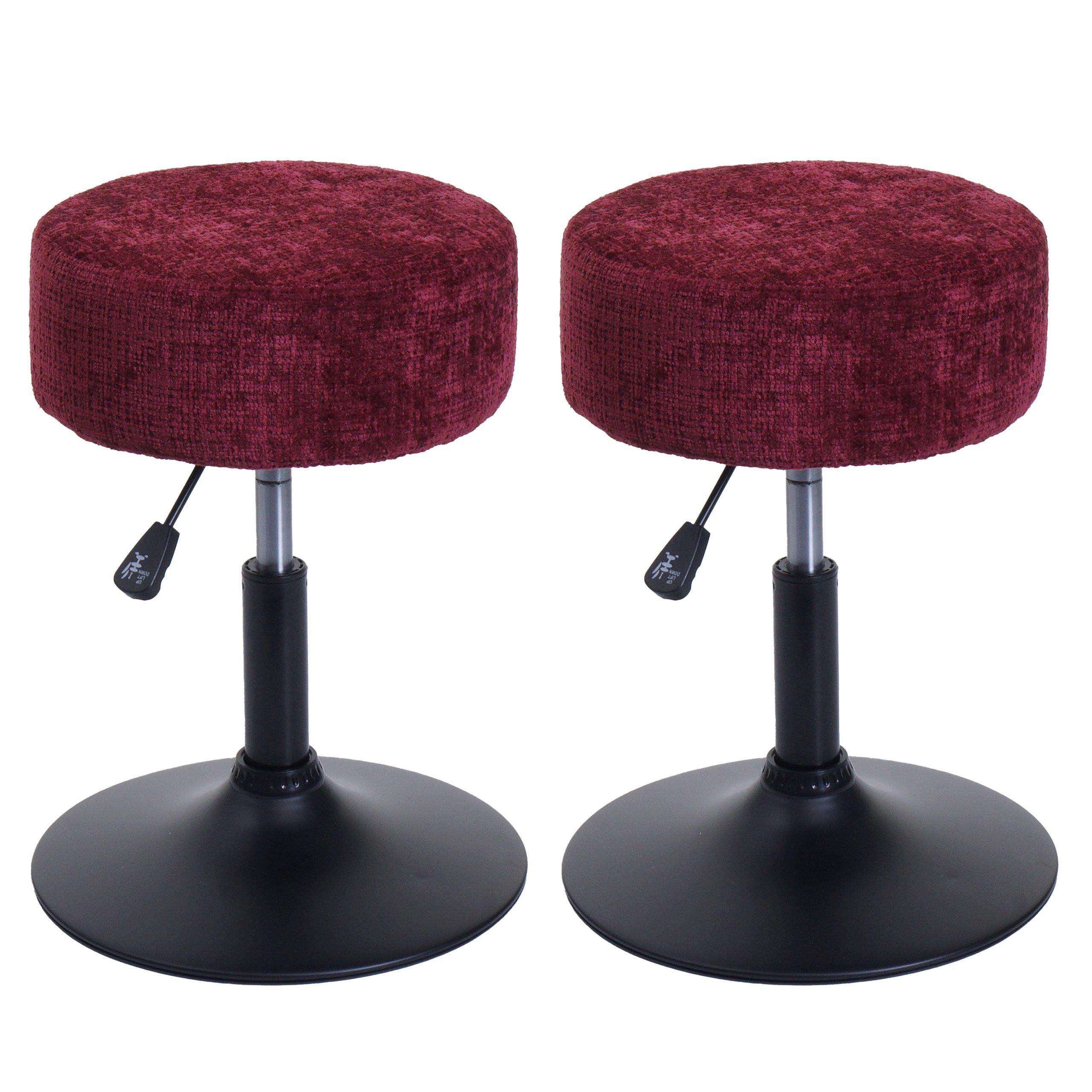 HOCKER Bordeaux 2er-Set - Bordeaux, Textil (37/57/37cm) - MCW