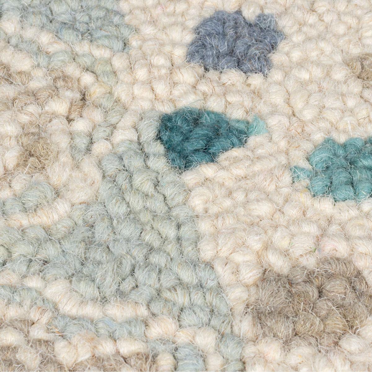 WOLLTEPPICH SOAR, im Patchwork-Stil, Blau, 200 x 290 cm - Blau, Textil (290/200cm) - KADIMA DESIGN