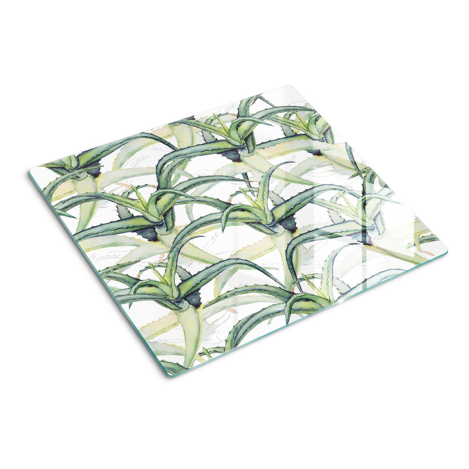 GLASPLATTE 60x52 cm Aloe - Grün, Glas (60/0.4/52cm) - TULUP