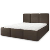 POLSTERBETT MORENA MGV 200x200 cm mit Bettkästen - Braun - Braun, Holz (200/200cm) - MASSENO