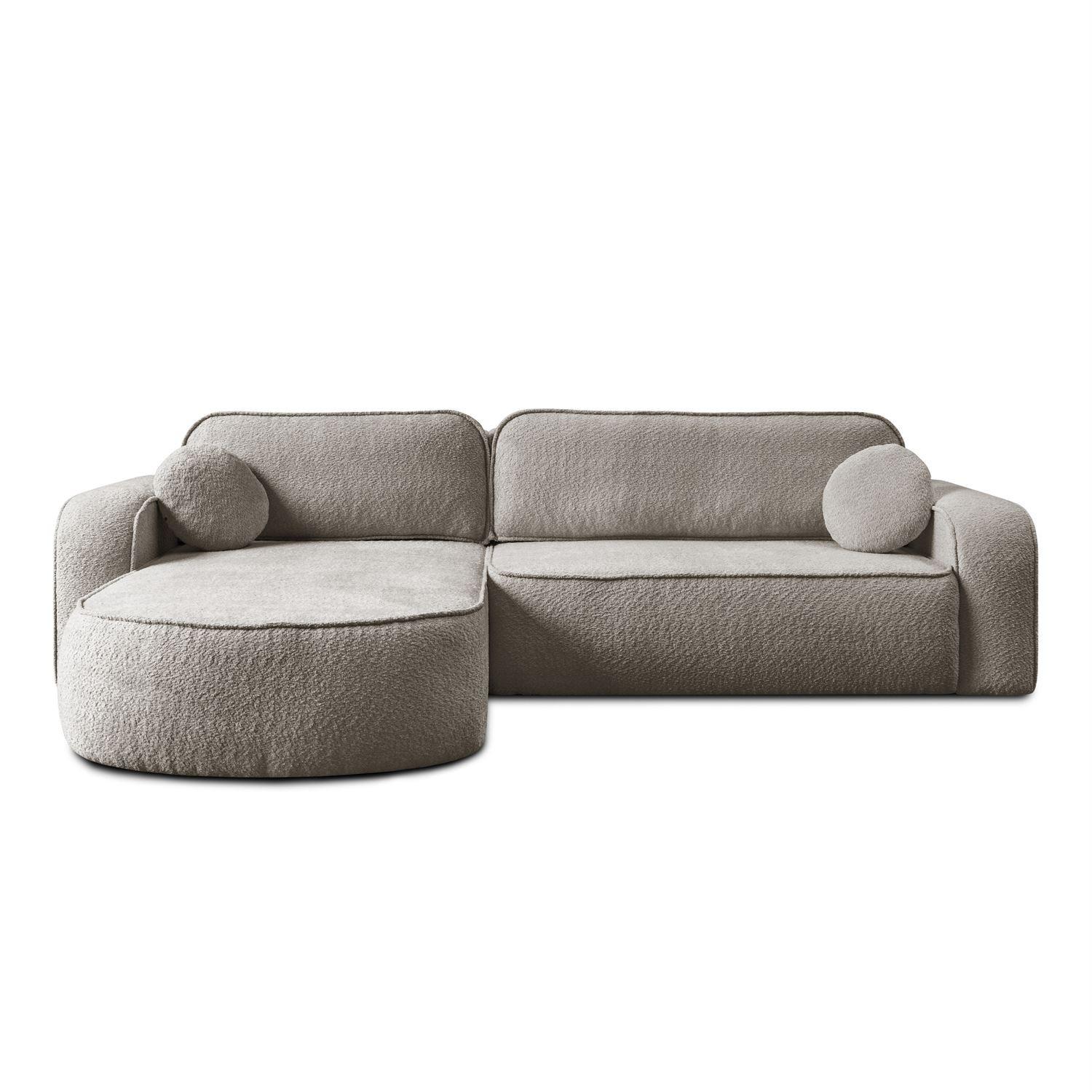 ECKCOUCH VENUS II mit Bettkasten, Coral 50 - Beige, Textil (275/178cm) - Lookway