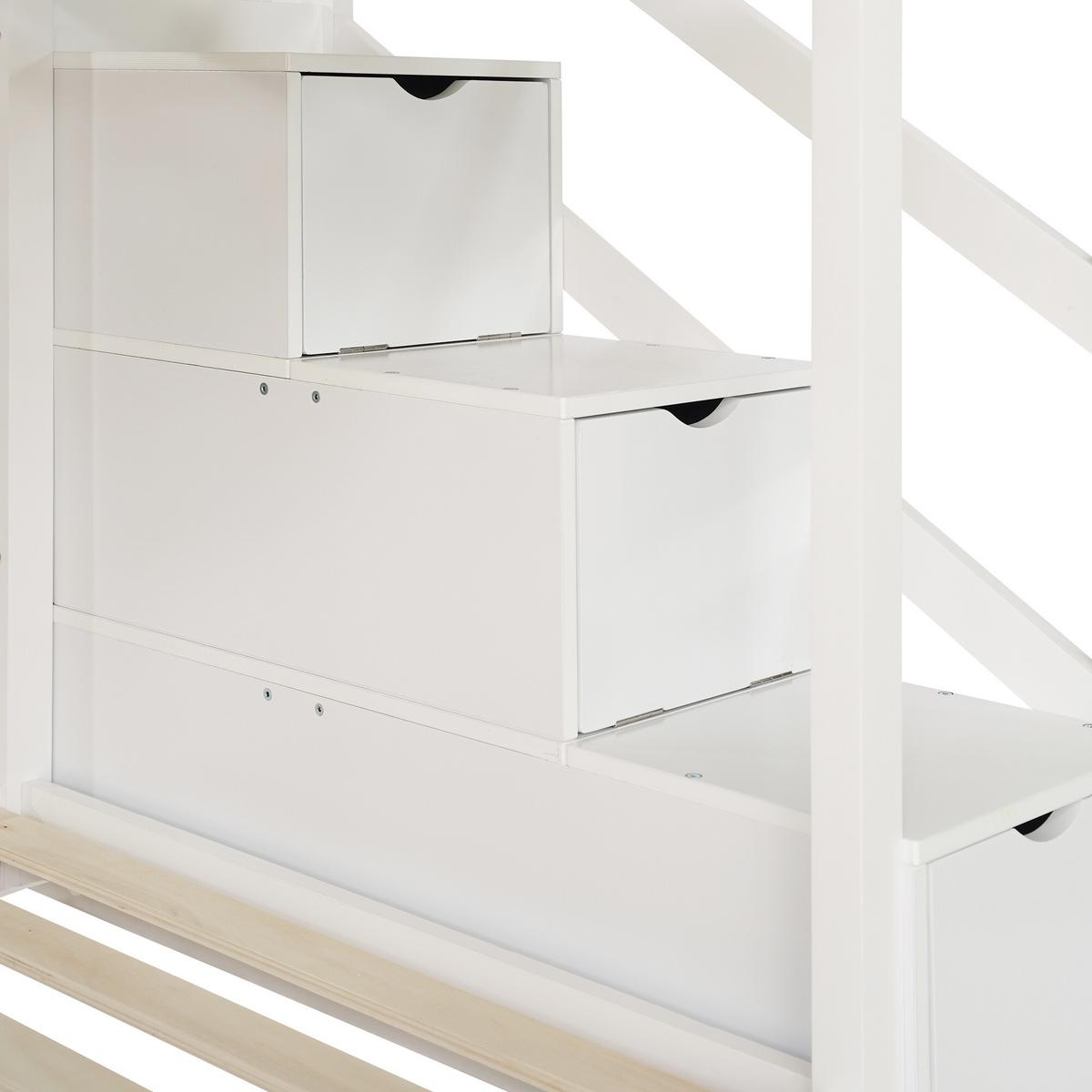 KINDERBETT Weiß 245/97/217 cm - Weiß, Holzwerkstoff (97/217/245cm) - Urban Meuble