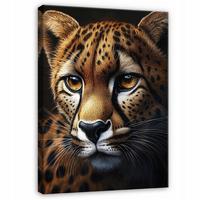 LEINWAND BILDER Jaguar Tiere Modern 60x40 - Multicolor, Holzwerkstoff (40/60cm) - Wallarena