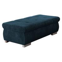 POLSTERHOCKER Orkan Groß - Blau/Silberfarben, Holz/Textil (120/39/60cm) - MIRJAN24