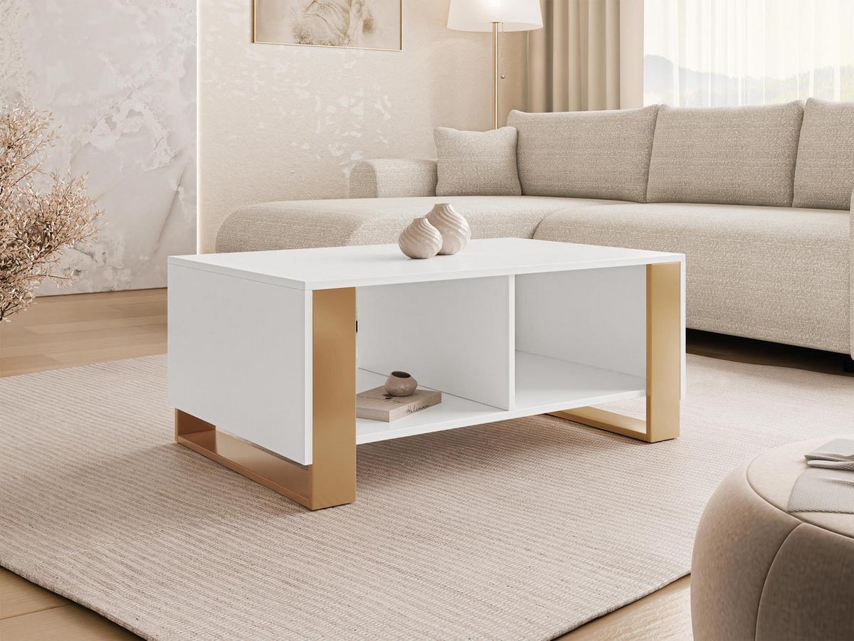 COUCHTISCH Loutio - Weiß, Holzwerkstoff (60/95/40cm) - MIRJAN24