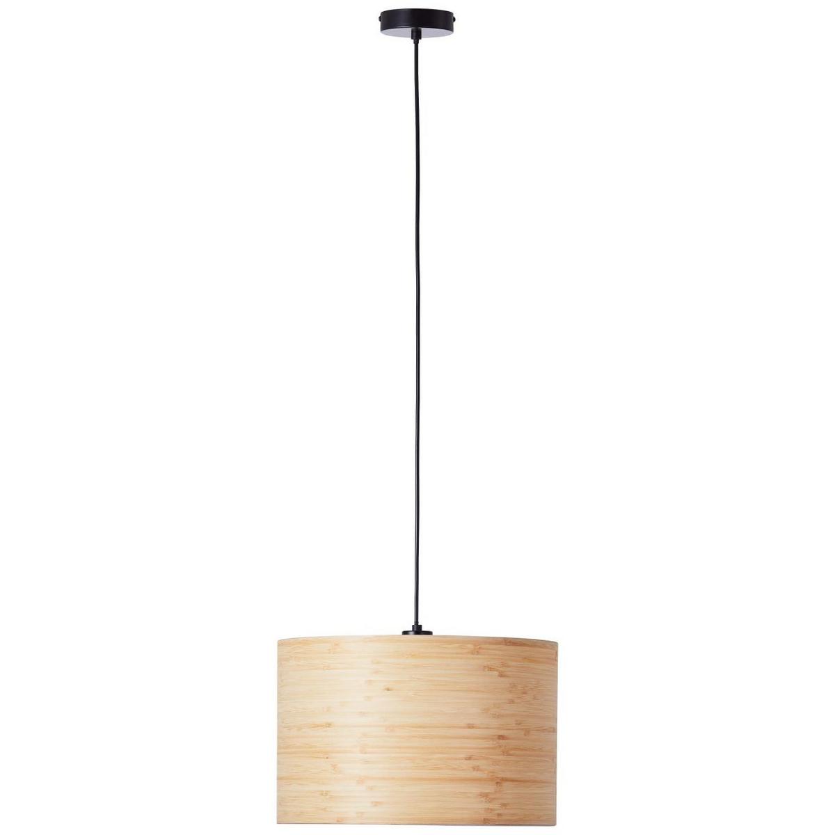 PENDELLEUCHTE Romm 99490/76 - Schwarz, Holz (35/35/120cm) - Brilliant