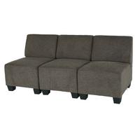3-SITZER SOFA COUCH MODULAR Braun - Braun, Textil (171/76/72cm) - MCW