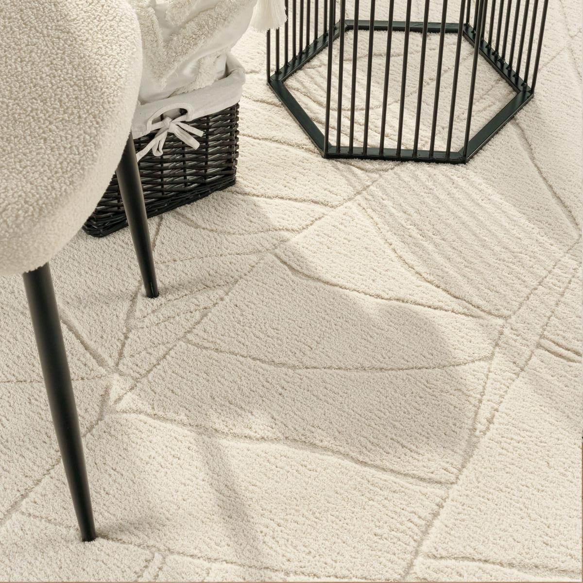 HOCHFLORTEPPICH Creme 160 x 220 cm - Creme, Kunststoff (160/220cm) - TT Home