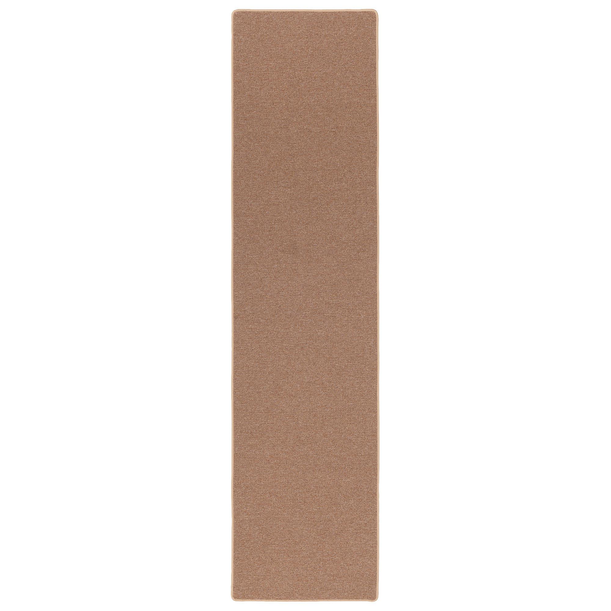 FEINSCHLINGEN VELOUR LÄUFER TEPPICH STRONG - Walnussfarben, Textil (80/160cm) - Snapstyle