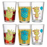 KINDERGLÄSER Monsterchen bunt 205 ml 6-tlg. - Multicolor, Glas (0.205L) - Ritzenhoff Breker