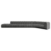ECKSOFA modulares Sofa Tilmo-L3 - 581x194x70 cm Dunkelgrau - Dunkelgrau, Holzwerkstoff/Textil (581/194cm) - ALTDECOR