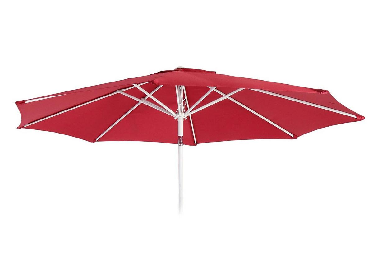 ERSATZ-BEZUG FÜR SONNENSCHIRM I Rot - Rot, Textil (270/270cm) - MCW
