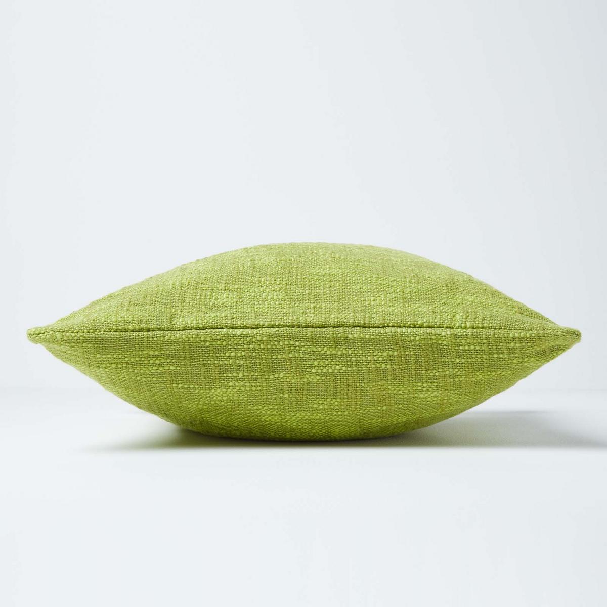 KISSENHÜLLE Nirvana Slub 60/60 cm, 100% Baumwolle - Grün, Textil (60/60cm) - Homescapes
