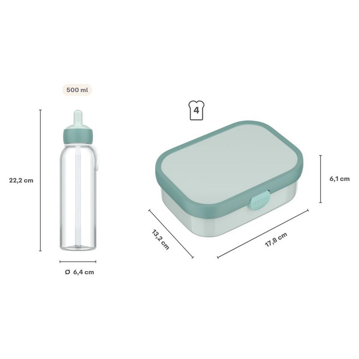 LUNCHSET Campus Cool Pink 2-tlg. - Pink, Kunststoff (2/2/2cm) - Mepal