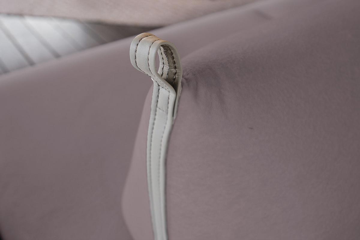 SCHLAFSOFA CANE Violett Webstoff - Violett/Schwarz, Textil/Metall (210/80/100cm) - KAWOLA