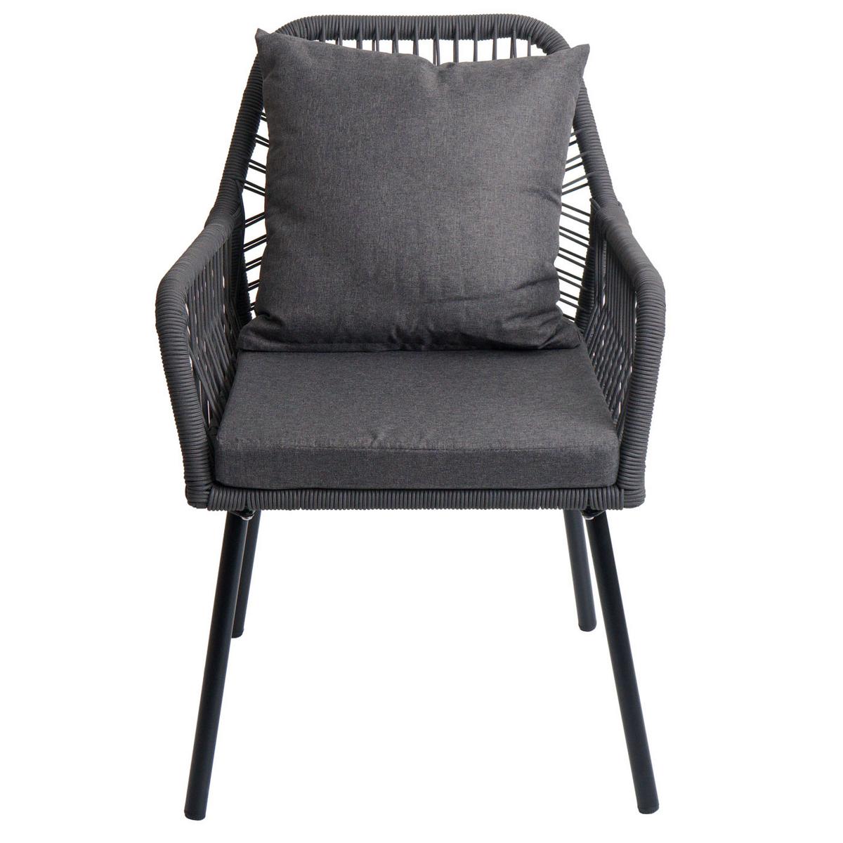 GARTENSTUHL AnthrazitDunkelgrau - Dunkelgrau, Textil (54/81/62cm) - MCW