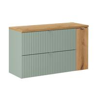 WASCHTISCHUNTERSCHRANK 100.4cm Jade Grün - Grün, Holzwerkstoff (100.4/59.5/40cm) - Petits-meubles