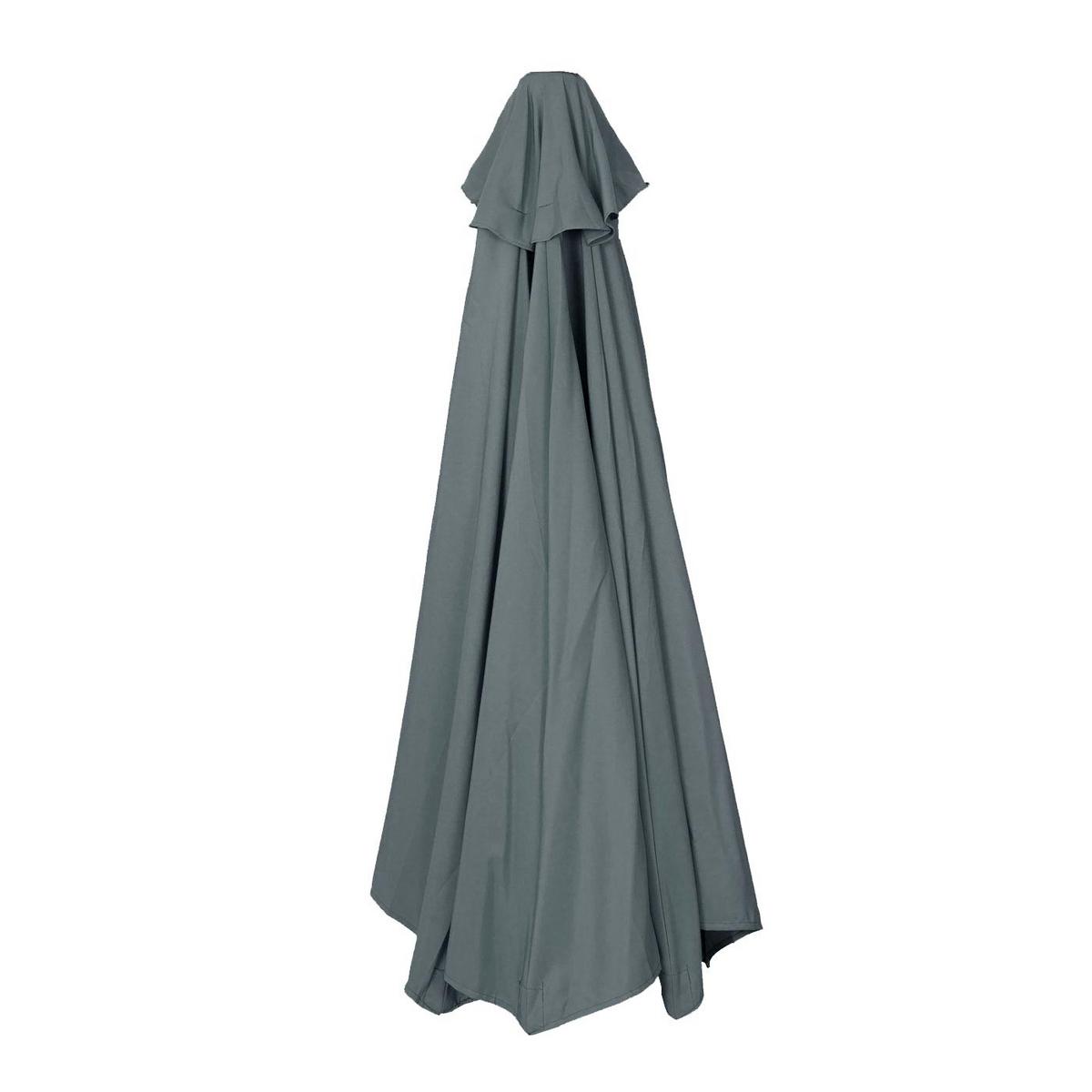ERSATZ-BEZUG SONNENSCHIRM HALBRUND Anthrazit - Anthrazit, Textil (285/145cm) - MCW