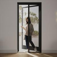 INSEKTENSCHUTZTÜR plissiert anthrazit - Anthrazit, Textil (96/203/3.7cm) - Cocoon Home Concepts