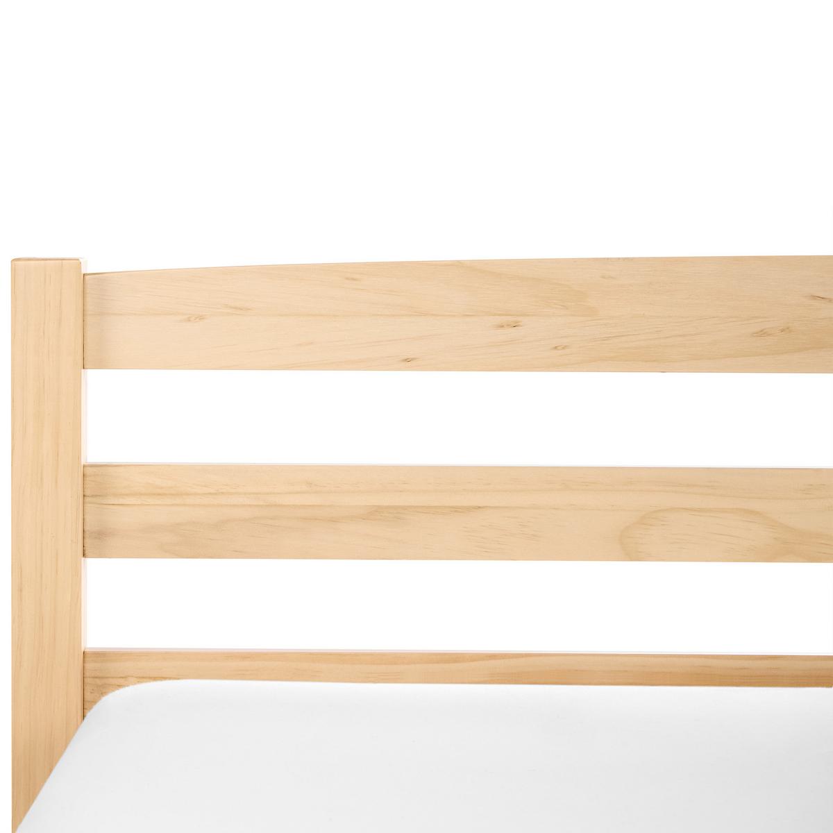 BETT mit Lattenrost 120/200 Kiefernholz Hellbraun Echallon - Hellbraun/Braun, Holz (120/200cm) - Beliani