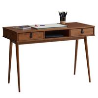 SCHREIBTISCH KIM - Kastanienfarben, Holz (50/110/76cm) - IDIMEX