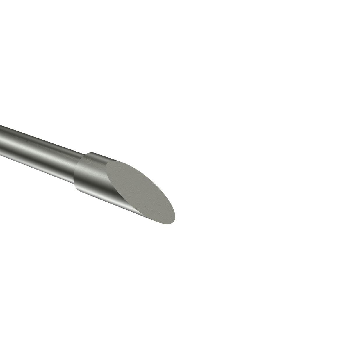 ENDSTÜCKE FÜR GARDINENSTANGEN 16 mm Ø, Santoni Edelstahl, Packung 2 Stück - Edelstahlfarben, Metall (6/2/2cm) - INTERDECO