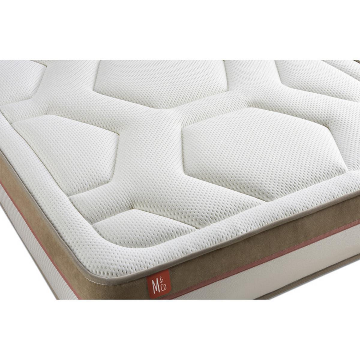 MATRATZE Le Cosy Memory-Schaum 90 x 190 cm h3 - Weiß, Textil (90/190cm) - Marmottes & Co