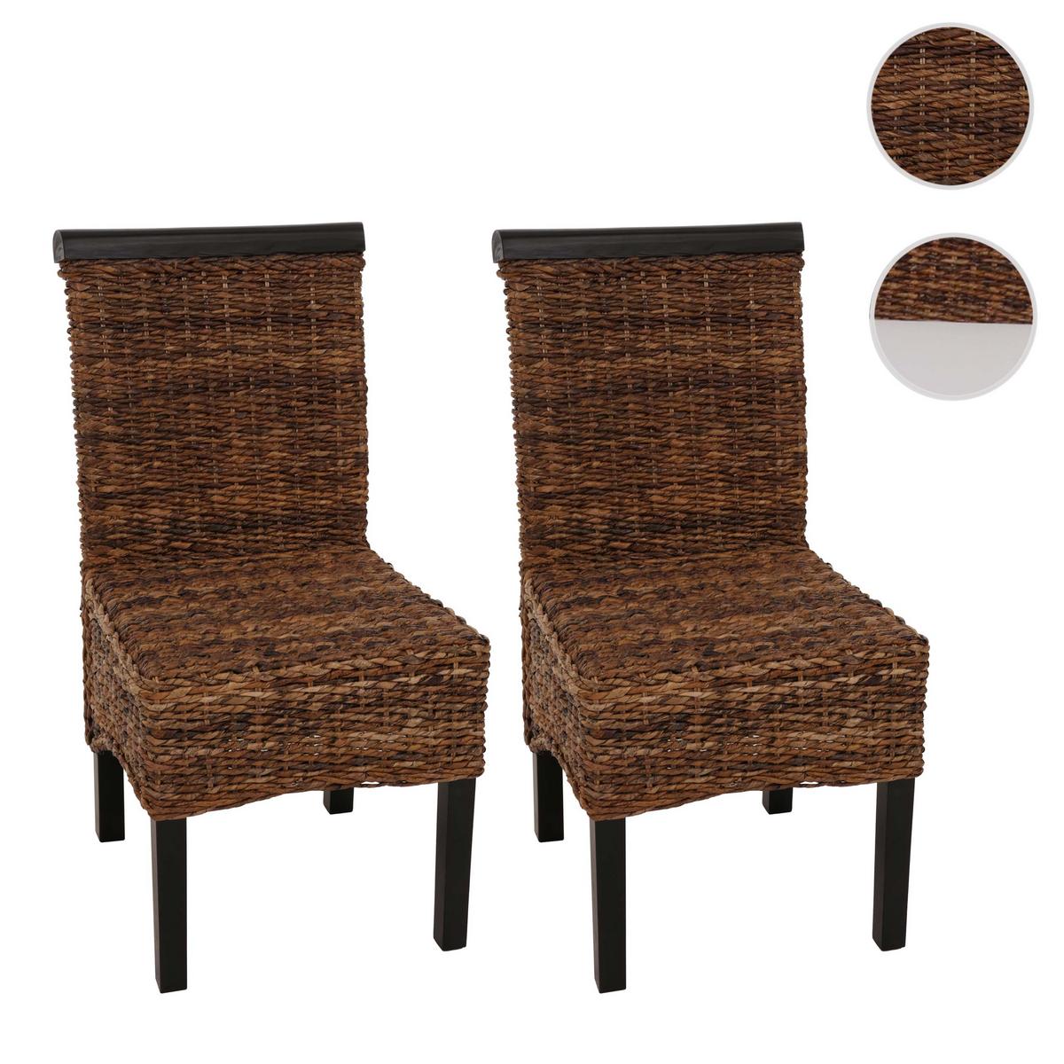 ESSZIMMERSTUHL Braun 2er-Set - Dunkelbraun/Braun, Holz (47/93/43cm) - MCW