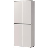 AKTENSCHRANK STUTTGART, 197 cm hoch, 5 Ordnerhöhen, Soft-Close Greige - Beige, Holzwerkstoff (81/197/40cm) - KADIMA DESIGN