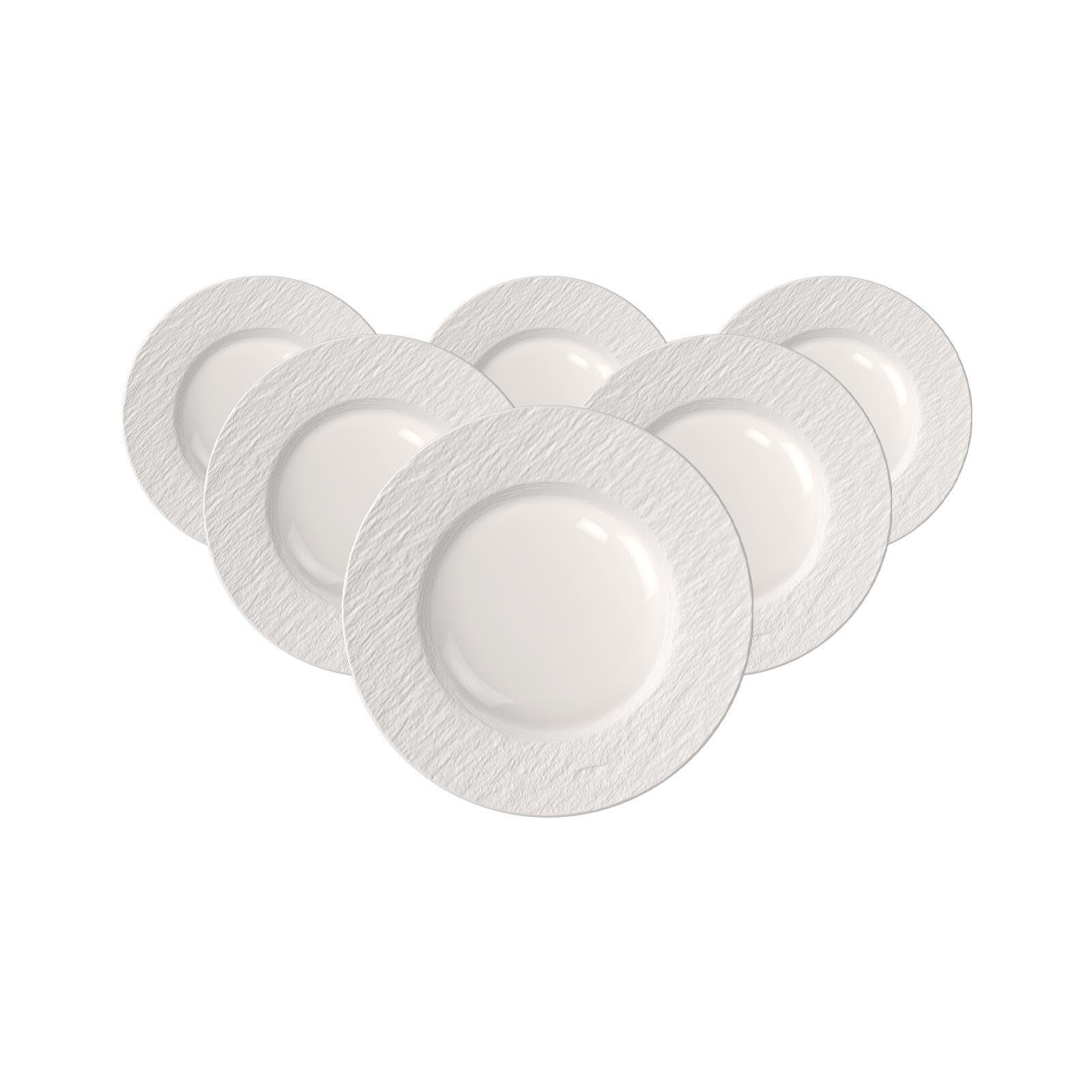 FRÜHSTÜCKSTELLER Manufacture Ice weiß ø 21,7 cm 6er Set - Weiß, Keramik (21.7cm) - Villeroy & Boch