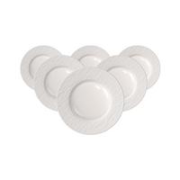 FRÜHSTÜCKSTELLER Manufacture Ice weiß ø 21,7 cm 6er Set - Weiß, Keramik (21.7cm) - Villeroy & Boch