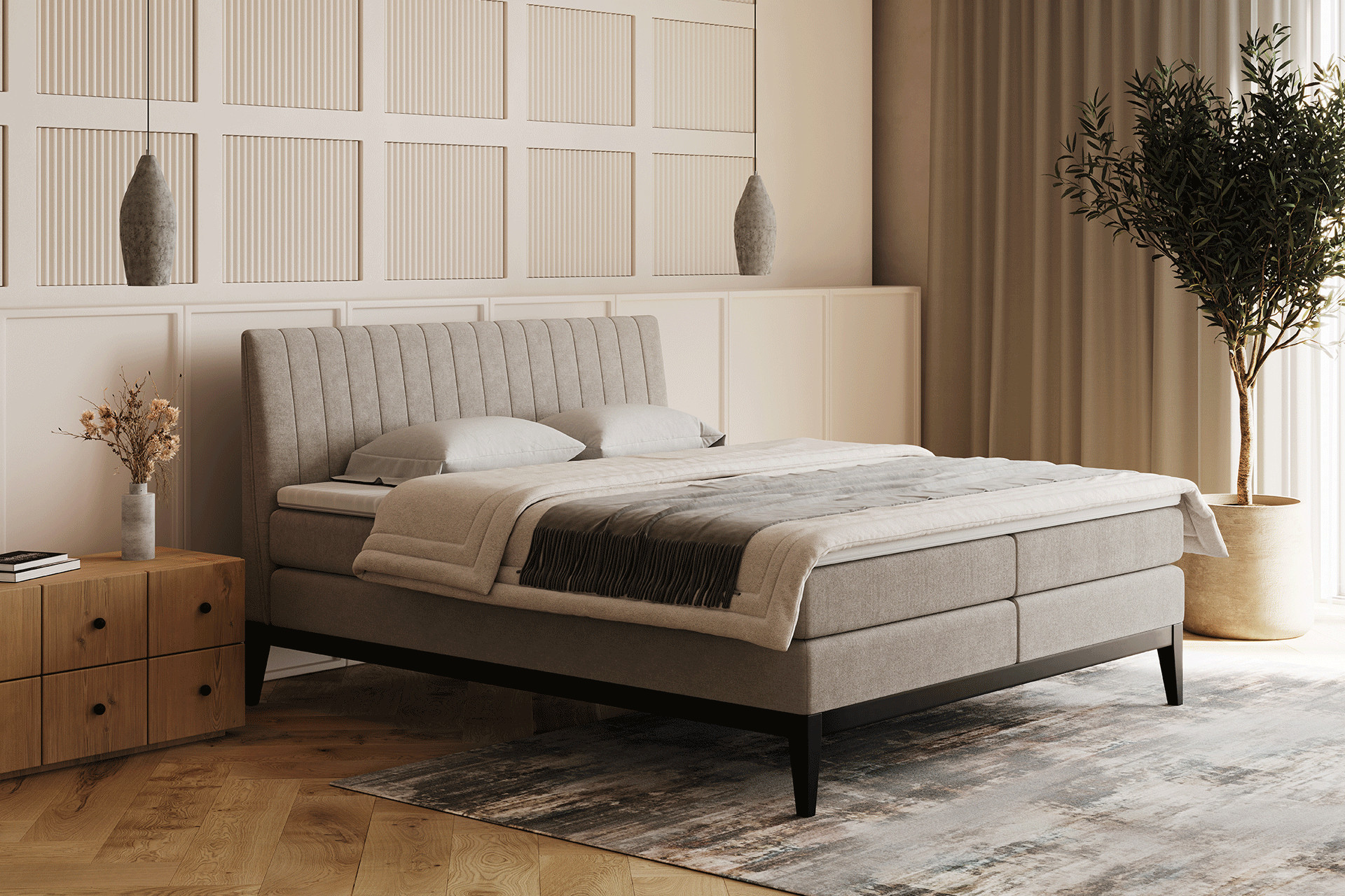 Boxspringbett Aufbau – So ist ein Boxspringbett konstruiert
