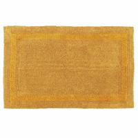 BADEMATTE 70/120 cm, 100% Baumwolle, wendbar - Gelb, Textil (70/120cm) - Homescapes