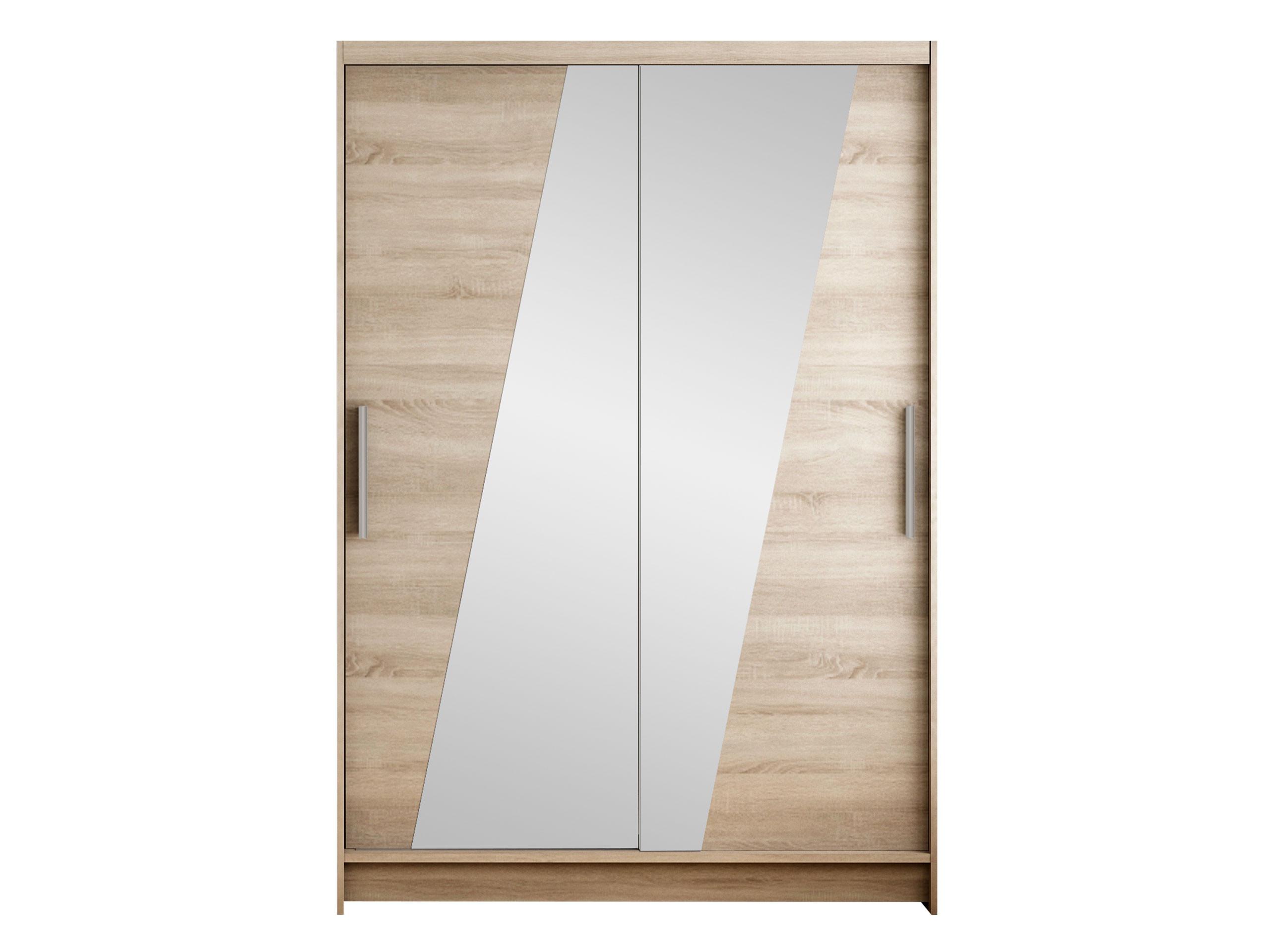 KLEIDERSCHRANK Miami VIII - Silberfarben/Trüffeleichefarben, Holzwerkstoff/Kunststoff (120/200/58cm) - MIRJAN24