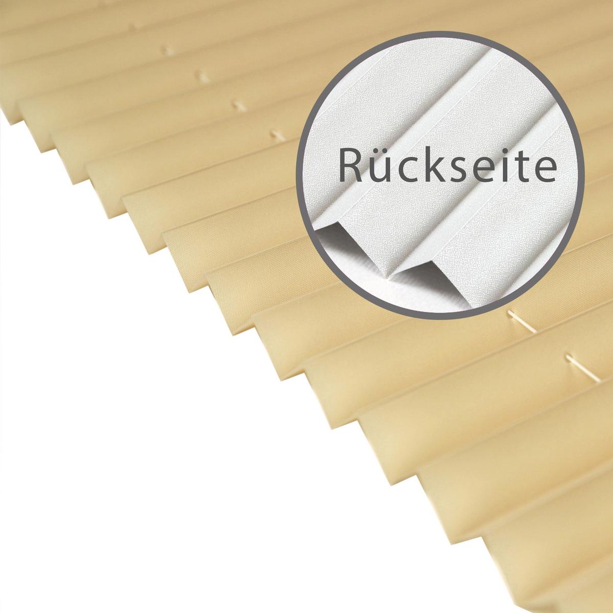 PLISSEE Thermo Basic 100 x 210cm Klemmfix ohne Bohren - Beige, Textil (100/210cm) - Deco-Raum