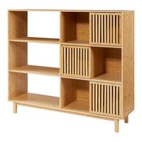 BÜCHERREGAL Ypäjä - Naturfarben, Holz (147/127.5/39cm) - [en.casa]