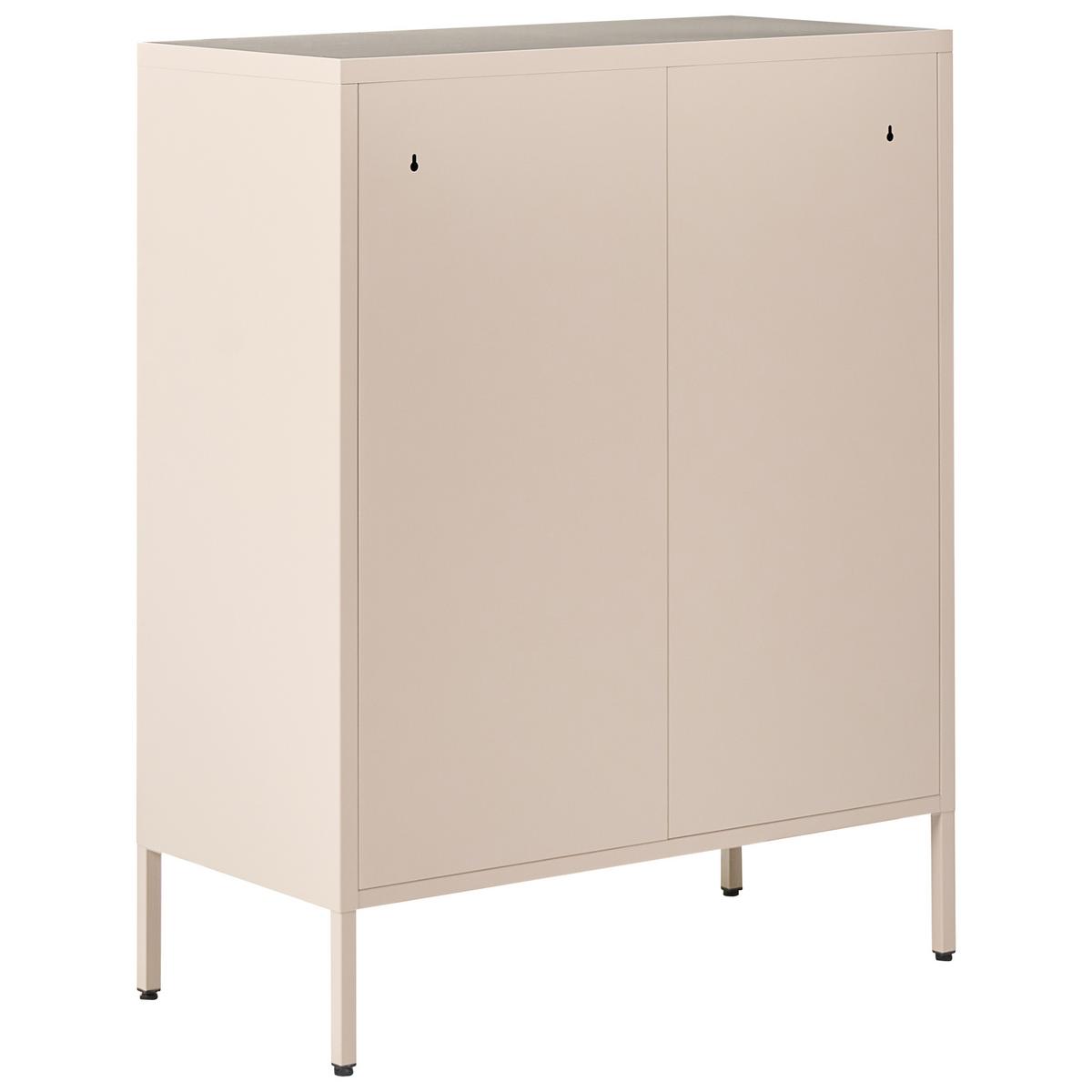 KOMMODE Metall Beige Enago - Beige, Metall (80/102/40cm) - Beliani
