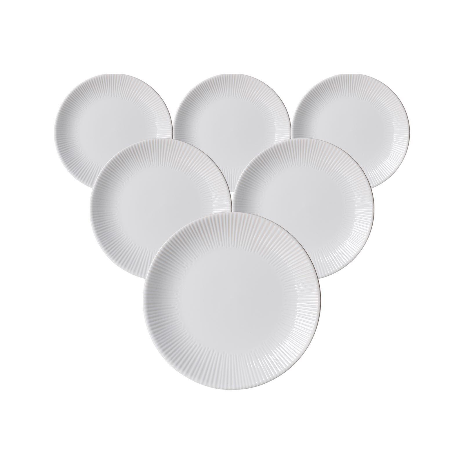 DESSERTTELLER Banda Weiß ø 21 cm 6er Set - Weiß, Keramik (21cm) - Ritzenhoff Breker