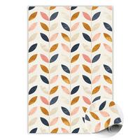 VINYL TEPPICH 140x210 cm Kleine Blätter - Gelb, Kunststoff (140/210cm) - TULUP