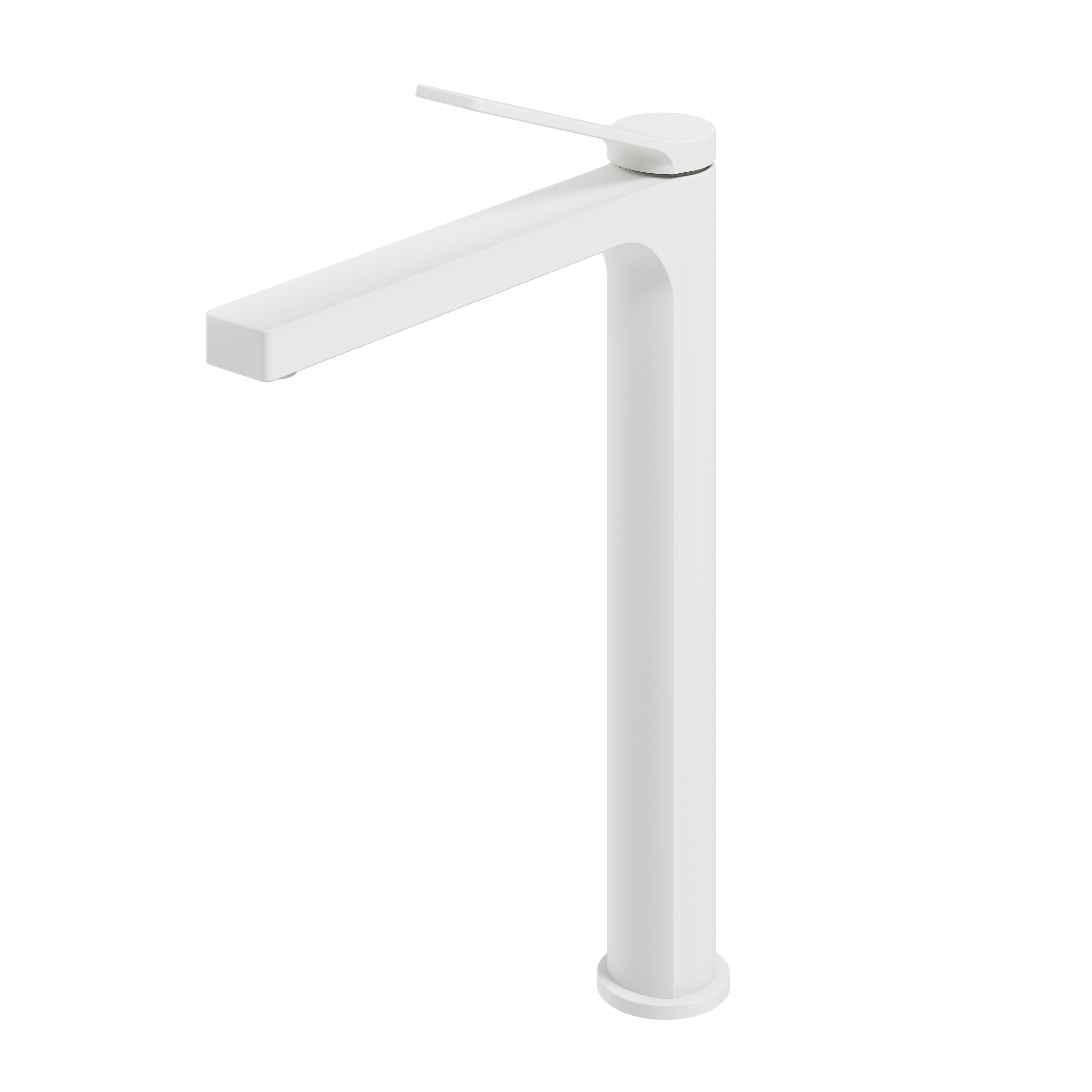 WASCHTISCHARMATUR mit Zertifiziertem Filterelement Weiß Matt Hoher Stil - Weiß, Metall (23.3/4.6/33.5cm) - EMKE