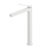 WASCHTISCHARMATUR mit Zertifiziertem Filterelement Weiß Matt Hoher Stil - Weiß, Metall (23.3/4.6/33.5cm) - EMKE